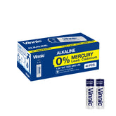 Vinnic Alkaline Battery AA AM3 / LR6 (1.5V) - 40 Count